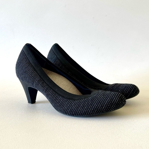 Betabrand Shoes Late To The Gate Heels Pumps Slip On Black Comfort Classic 8.5 - Picture 3 of 14